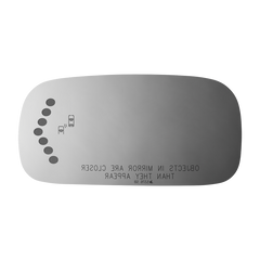 Burco - Passenger Side View Mirror W Signal Blind Spot For Cadi Dts Rh Convex Signal Bldspt Fitover