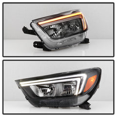 Buick Encore 2017 - 2020  Spyder HD-JH-BEN17-OE-L - Driver Side Black Factory Style Switchback LED DRL Headlight