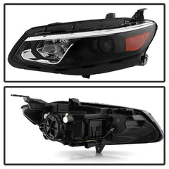 Chevrolet Malibu 2016 - 2018  Spyder HD-JH-CM16-OE-L - Driver Side Black Factory Style Projector Headlight