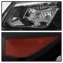 Chevrolet Malibu 2016 - 2018  Spyder HD-JH-CM16-OE-L - Driver Side Black Factory Style Projector Headlight