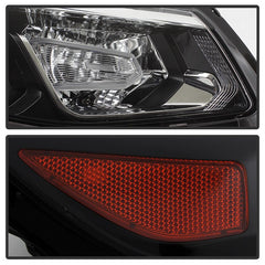 Chevrolet Malibu 2016 - 2018  Spyder HD-JH-CM16-OE-R - Passenger Side Black Factory Style Projector Headlight