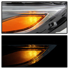 Chevrolet Malibu 2019 - 2020  Spyder HD-JH-CM19-OE-L - Driver Side Black Factory Style Projector Headlight