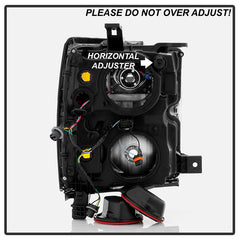 Chevrolet Silverado 2500 / 3500 HD 2015 - 2019 Spyder HD-JH-CS15HD-OE-L - Driver Side Black Factory Style Projector Headlight