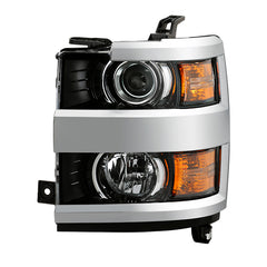 Chevrolet Silverado 2500 / 3500 HD 2015 - 2019 Spyder HD-JH-CS15HD-OE-L - Driver Side Black Factory Style Projector Headlight