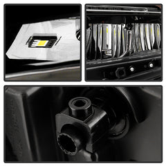 Chevrolet Silverado 2019 - 2021  Spyder HD-JH-CSIL19-FLED-OE-L - Driver Side Black Factory Style LED Headlight with DRL