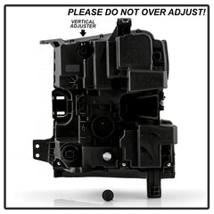  Chevrolet Silverado 2019 - 2021 Spyder HD-JH-CSIL19-FLED-OE-R - Passenger Side Black Factory Style LED Headlight with DRL