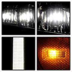  Chevrolet Silverado 2019 - 2021 Spyder HD-JH-CSIL19-FLED-OE-R - Passenger Side Black Factory Style LED Headlight with DRL