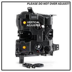 Chevrolet Silverado 1500  2019 - 2020  Spyder HD-JH-CSIL19-OE-L - Driver Side Black Factory Style Headlight