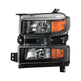 Chevrolet Silverado 1500  2019 - 2020  Spyder HD-JH-CSIL19-OE-L - Driver Side Black Factory Style Headlight