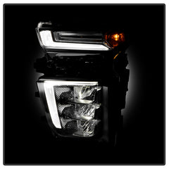 Chevrolet Silverado 2500 SD 2020 - 2023  Spyder HD-JH-CSIL2025HD-LED-OE-L - Driver Side Black Factory Style LED Headlight with DRL