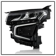 Chevrolet Tahoe/Suburban 2021 - 2023  Spyder HD-JH-CSUB21-FLED-OE-L - Driver Side Black Factory Style LED Headlight