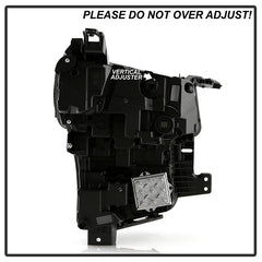 Chevrolet Tahoe/Suburban 2021 - 2023  Spyder HD-JH-CSUB21-FLED-OE-L - Driver Side Black Factory Style LED Headlight