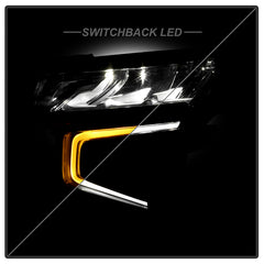 Chevrolet Tahoe/Suburban 2021 - 2023  Spyder HD-JH-CSUB21-FLED-OE-L - Driver Side Black Factory Style LED Headlight