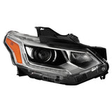 Chevrolet Traverse 2018 - 2020  Spyder HD-JH-CTRA18-HID-OE-R - Passenger Side Black/Chrome Factory Style Projector Headlight with LED DRL