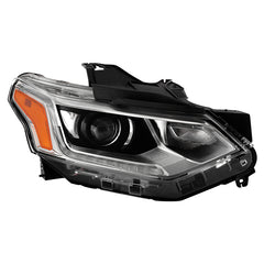 Chevrolet Traverse 2018 - 2020  Spyder HD-JH-CTRA18-HID-OE-R - Passenger Side Black/Chrome Factory Style Projector Headlight with LED DRL