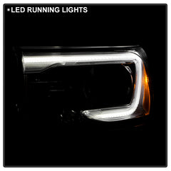 GMC Acadia 2017 - 2019  Spyder HD-JH-GAC17-DRL-OE-L - Driver Side Chrome Factory Style LED DRL Bar Projector Headlight