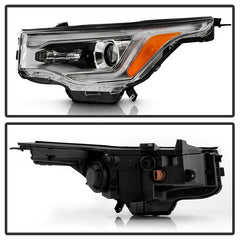GMC Acadia 2017 - 2019  Spyder HD-JH-GAC17-DRL-OE-L - Driver Side Chrome Factory Style LED DRL Bar Projector Headlight
