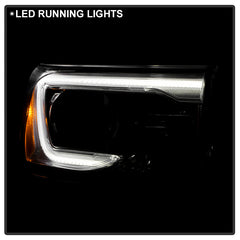 GMC Acadia 2017 - 2019  Spyder HD-JH-GAC17-DRL-OE-R - Passenger Side Chrome Factory Style LED DRL Bar Projector Headlight