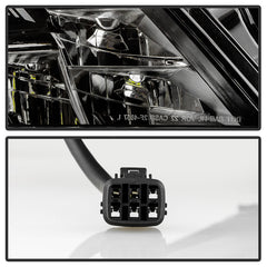 Nissan Rogue 2021 - 2023  Spyder HD-JH-NROG21BM-OE-BK-R - Passenger Side Bottom Black Factory Style LED Headlight