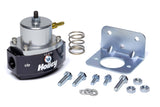 Fuel Pressure Regulator, HP Billet, 4 to 65 psi, In-Line, 3/8 in NPT Inlet, 3/8 in NPT Outlet, 3/8 in NPT Return, 1/8 in NPT Port, Bypass, Aluminum, Black / Clear Anodized, Diesel / E85 / Gas, Each