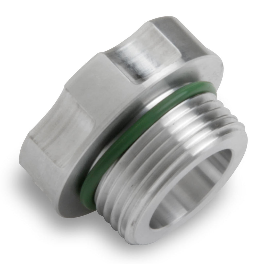 Oil Fill Cap, Screw-In, Round, Notched Grip, Aluminum, Natural, GM LS-Series, Each