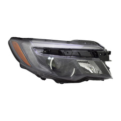 PASSENGER SIDE HEADLIGHT ASSEMBLY -  LED LOW BEAM/HALOGEN HIGH BEAM -
