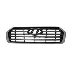 FRONT GRILLE -  FOR USE WITHOUT CAMERA -  BLACK WITH SATIN CHROME BARS