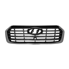 FRONT GRILLE -  FOR USE WITH CAMERA -  BLACK WITH SATIN CHROME BARS AND
