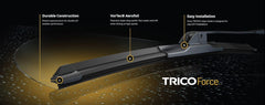 Trico Products Inc. 25-140 Windshield Wiper Blade -  Force -  OE Replacement -  14 Inch -  Black