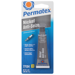 Permatex 77134 Anti Seize Lubricant; Used For Exhaust Manifold Bolts/ Exhaust System Bolts/ Muffler Clamps/ Tailpipe Assemblies; 0.5 Ounce Tube; Nickel Lubricant; Up To 2400 Degree Fahrenheit; Single