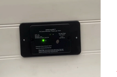 MTI Industry 25-742-R-BL-TR-KIT Carbon Monoxide/ Propane Leak Detector; Detects And Controls Both LP And CO Gas; Alerts To Leak With Beeping; With LED Indicator; Flush Mounting; 12 Volt DC Hardwire; Black; With Trim Ring And Solenoid Valve