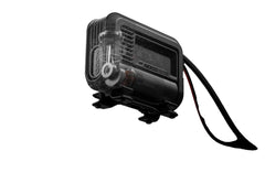 Noco AIR20 Tire Inflation Pump; AIR20; Portable Electric Pump; 0 To 40 Pounds Per Square Inch Range; Without Gauge; 3 Foot Braided Inflation Hose; Black; 4 To 122 Degree Fahrenheit Operating/ Storage Temperature; Metal; With 20 Foot Power Cord/ Battery Clamps/ Presta Valve Adapter/ Needle Adapter/ Inflatable Toy Adapter/ Clamps/ Microfiber Storage Bag
