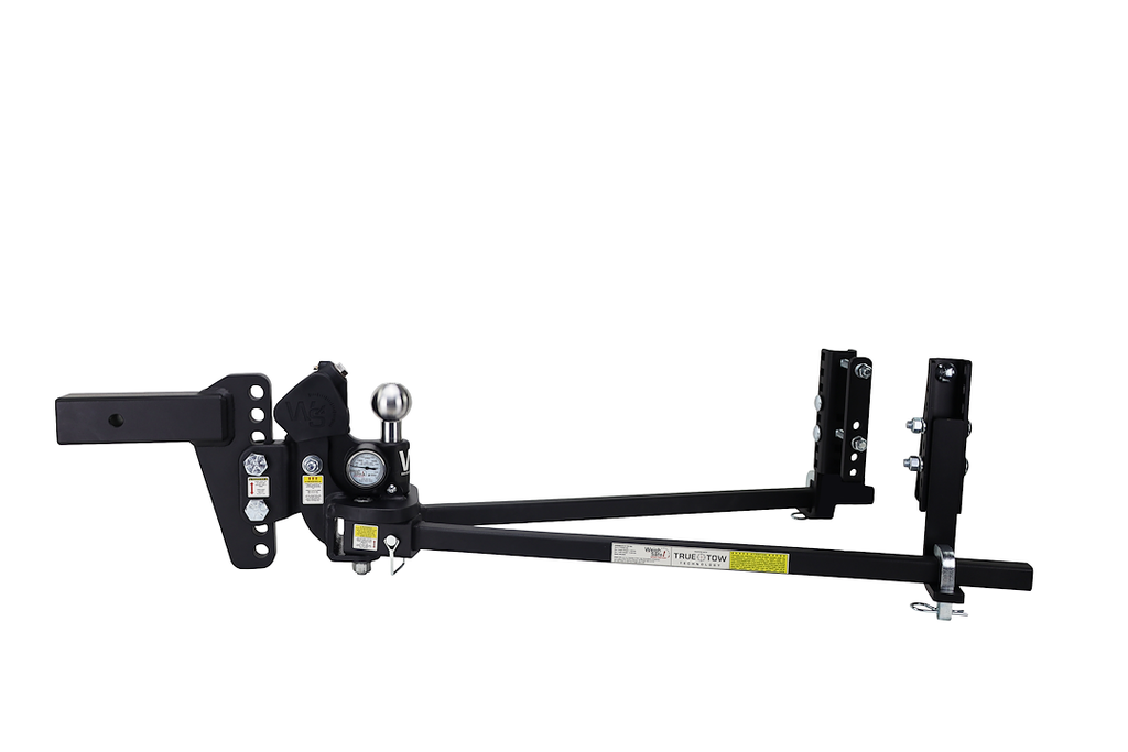WEIGH SAFE - Weight Distribution Hitch; True Tow; Trunion Style; 12500 Pound Gross Trailer Weight; With 2 Inch Shank/ 6 Inch Drop; Built-In Tongue Weight Gauge; With 2-5/16 Stainless Steel Tow Ball; Without Lock - TTMW6-2XL