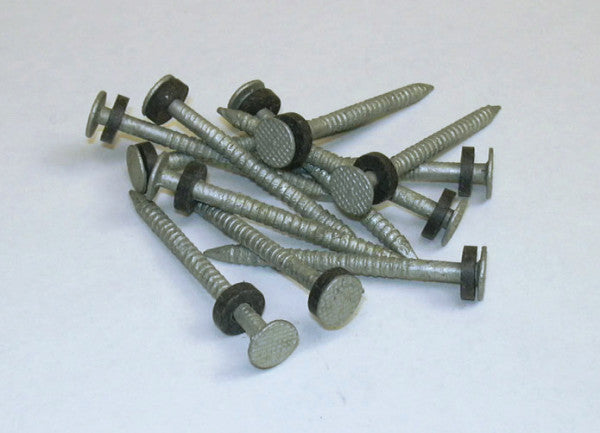 Taylor Made 96028 Nail -  Nail With Washer -  For Use With Boat Dock Edging/ Deck/ Walk Ramp -  #6 -  Flat Head With Sealing Washer -  Galvanized -  1/8 Pound Box