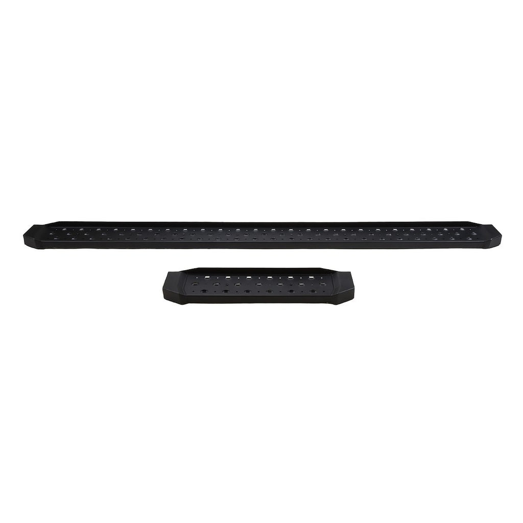 TrailFX RBV10B Running Board -  TFX Running Boards -  Powder Coated -  Black -  Steel -  Unlighted -  Frame Body Mount Bolts -  32 Inch Driver/ 96 Inch Passenger Lengths -  300 Pound Capacity