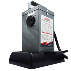 Hughes Auto RVSTND Voltage Booster Stand; Use To Keep RV Voltage Booster Out Of Shallow Water/ Mud/ Dirt/ Moisture; Screw-On Mount; Black; ABS Plastic; With Bunge Strap And Mounting Hardware