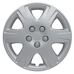 Coast2Coast: IWC42215S Wheel Cover -  15 Inch -  6 Spoke -  Silver -  Plastic -  Set Of 4 -  Spring Steel Clip
