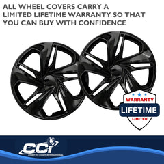 Coast2Coast: IWC54116BLK Wheel Cover -  16 Inch -  Black -  Plastic -  Set Of 4