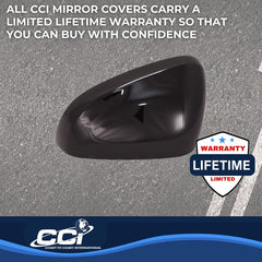 Coast2Coast: MC67549BK Exterior Mirror Cover -  Top Half Cover -  Painted -  Gloss Black -  ABS Plastic -  Set Of 2