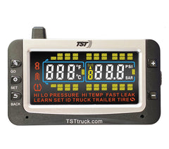 Truck System Technology (TST) TST-507-RV-2-C Tire Pressure Monitoring System - TPMS; 507 Series; For Use On Rubber Or Metal Valve Stems And For RV And Trailer Applications; 2 Cap Sensors; 3-1/2 Inch TST Wide Screen Color Display; With Audio And Visual Alerts; With Replaceable Battery/ Two Installation Wrenches/ Rubber Display Mount/ Suction Cup Display Mount/ USB And 12 Volt Charging Capabilities/ Detailed User Manual/ One 507 Repeater