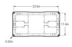 Noco HM408 Battery Box; Fits 4D Group Batteries; Black; Polyethylene Plastic; Full Flow Ventilation; With Captive Lid; Large Cable Entry Holes; Impact Resistant To -40 Degree Fahrenheit