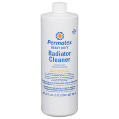 Permatex 80030 Radiator Cleaner; Use To Remove Rust And Scale From Automotive Engines/ Radiators/ Water Jackets/ Cleans And Unclogs Steam Cleaner Coils And Boiler Tubes; 1 Quart Plastic Bottle; Single