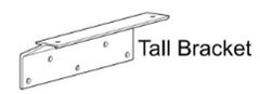 Carefree RV KYJVTL - Awning Mounting Kit -  For SlideOut Awnings -  Tall Bracket For 3-1/4 To 5 Inch Flange Size -  Black