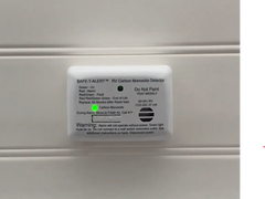 MTI Industry 62-542-WT-TR Carbon Monoxide Detector; Safe-T-Alert ™; Flush Mount Detector; Alerts To Leak With Beeping; Without Digital Display; 13.8 Volt DC; White; 4-1/2 Inch Width x 3-1/4 Inch Height x 1-1/4 Inch Thick; With Trim Ring