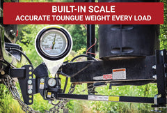WEIGH SAFE - Weight Distribution Hitch; True Tow; Trunion Style; 12500 Pound Gross Trailer Weight; With 2 Inch Shank/ 6 Inch Drop; Built-In Tongue Weight Gauge; With 2-5/16 Stainless Steel Tow Ball; Without Lock - TTMW6-2XL