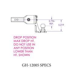 
   Gen-Y Hitch GH-12005 Trailer Hitch Ball Mount