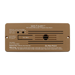 MTI Industry 35-742-BR Carbon Monoxide/ Propane Leak Detector; Safe-T-Alert ™; Detects Both LP And CO Gas; Alerts To Leak With Beeping; With LED Indicator; Flush Mount; 12 Volt Hardwire; Brown