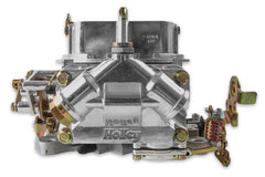 Holley Performance 0-4779S Carburetor; Double Pumper ® Model 4150 ™; 4 Barrel; 750 Cubic Feet Per Minute (CFM); Square Bore Flange; Manual Choke; Mechanical Secondaries; Gasoline; Shiny Zinc