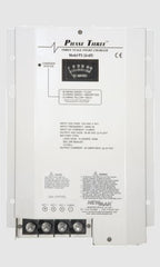 NewMar PT-24-45U Battery Charger; Phase Three Smart Series; For 24 Volt Gel-Cell/ 24 Volt Flooded Lead-Acid/ 24 Volt AGM Batteries; 3-Bank Charger; 90 To 264 Volt AC Power Supply; 3 Step Bulk/ Absorption/ Float; 45 Amp Output Current; 9.6 Inch Width x 5.6 Inch Depth x 14.8 Inch Height Overall Dimension; 90 To 450 Ampere Hour Battery Capacity; -20 To 70 Degree Celsius Operating Temperature; EN 60335-1/ EN 60335-2-29; With LED Audible Indicators/ Remote Panel/ 25 Feet Cable/ Plug-In Connector
