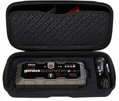 Noco GBC013 Battery Portable Jump Starter Storage Case; For Use With NOCO Genius UltraSafe GB20/ GB30/ GB40 Battery Portable Jump Starter; Water Resistant; 10.2 Inch Length x 5.7 Inch Width x 3.8 Height; Black; Ethylene Vinyl Acetate; Zipper Closure